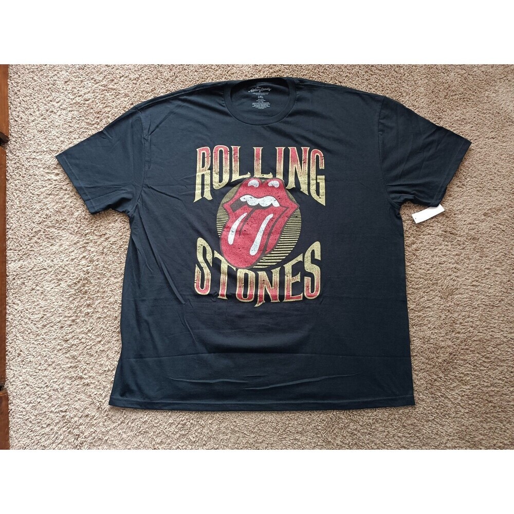 The Rolling Stones T-Shirt Men's 3XL Black Short Sleeve
